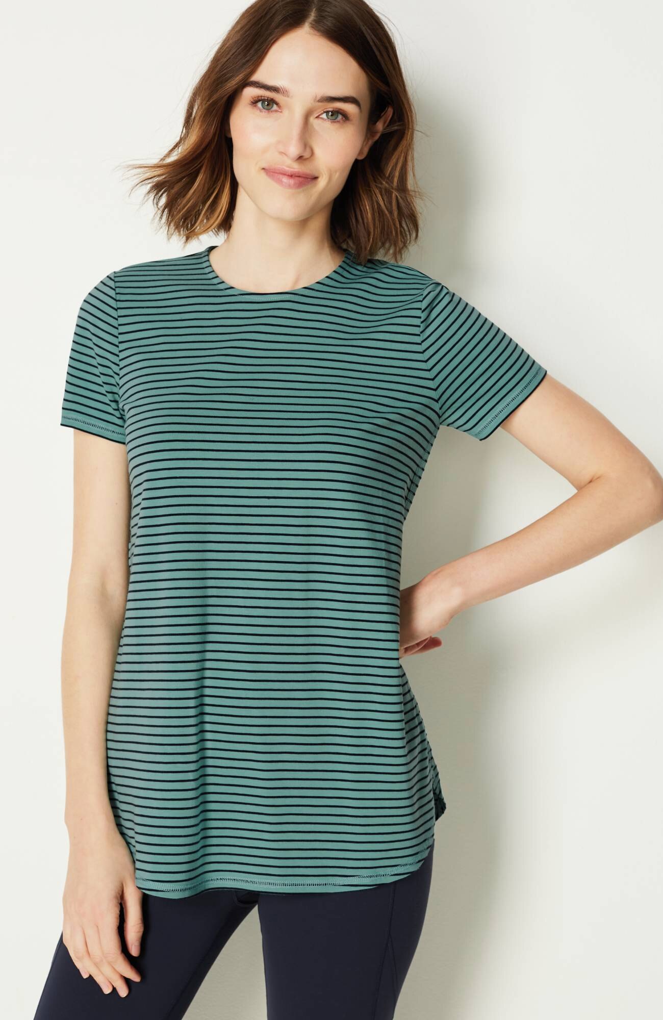 fit progress pima-stretch shirttail tee