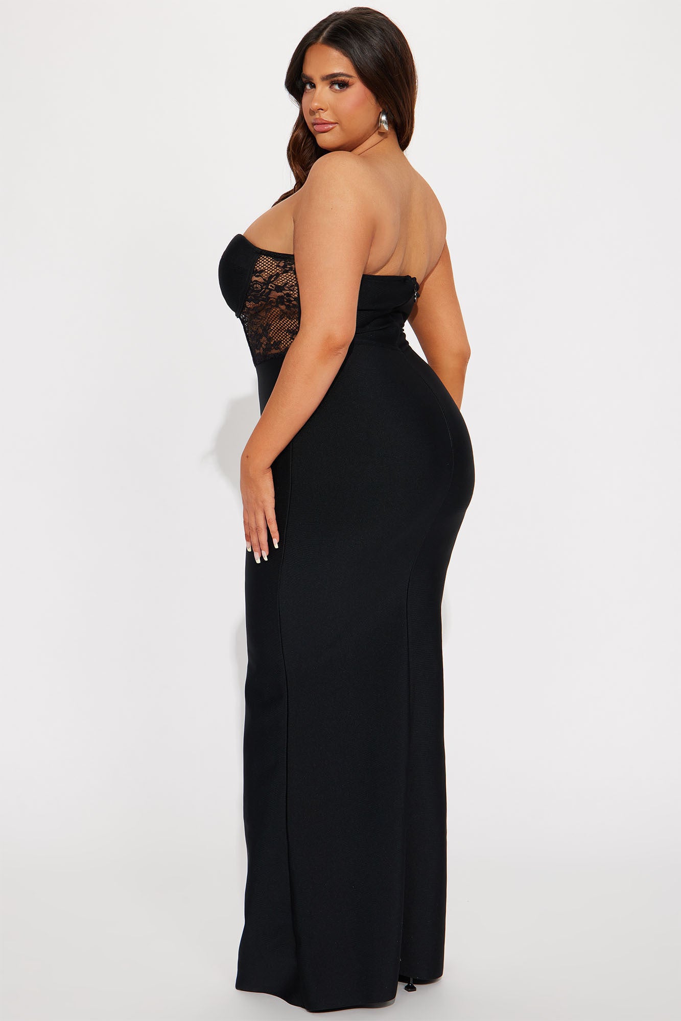 Janie Bandage Gown - Black/Black