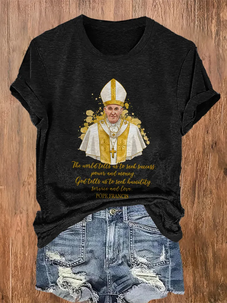 Women's Rest In Peace 1936-2025 Round Neck Short Sleeves Pure Cotton T-Shirt