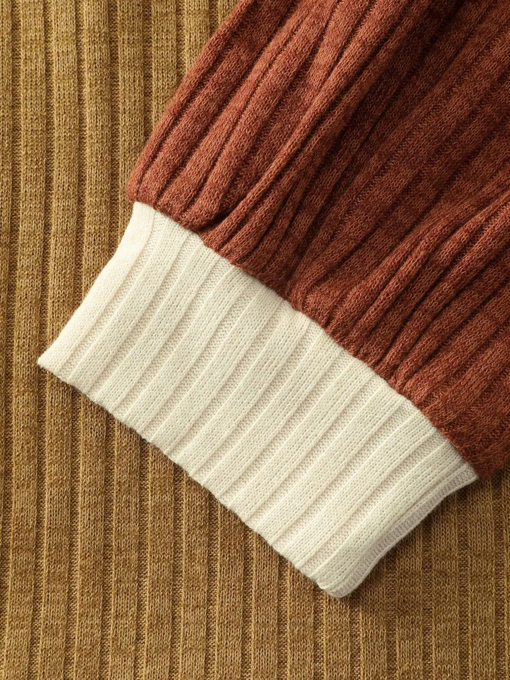 Asymmetrical Colorblock Textured T-Shirt