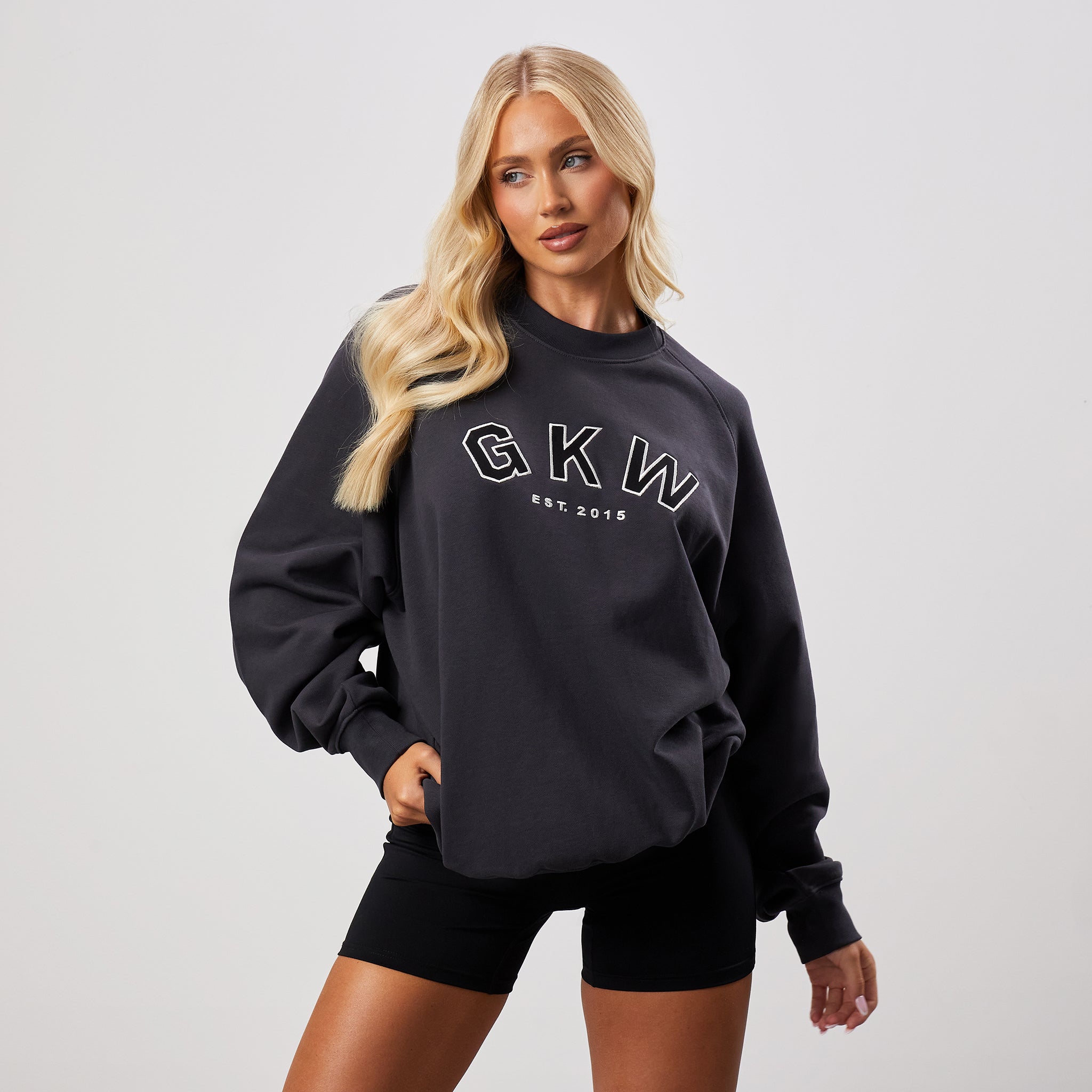 GKW Relaxed Fit Crew - Dark Pewter