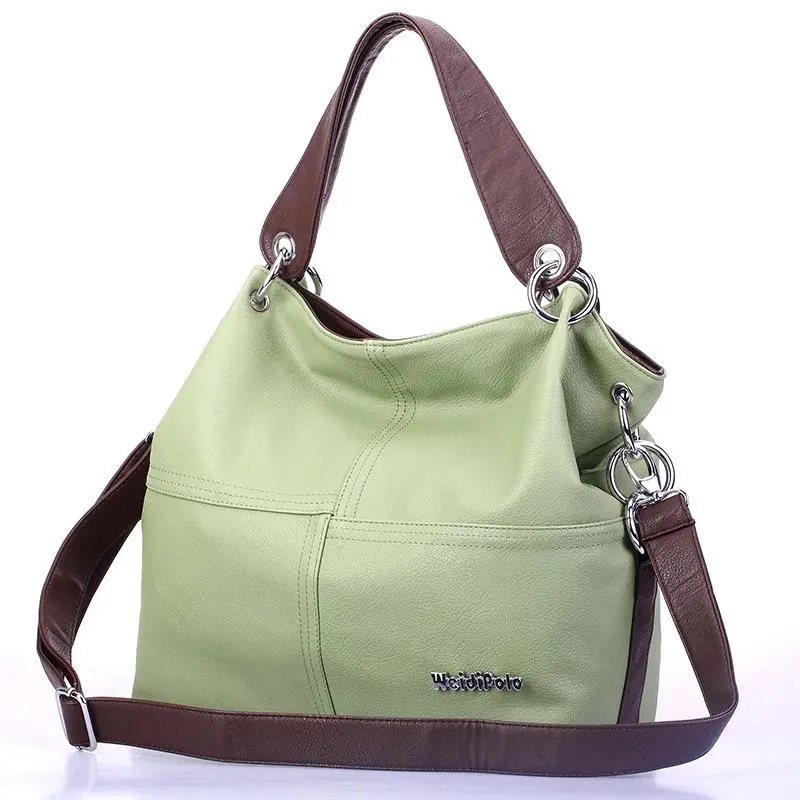 2021 new solid color stitching women's bag