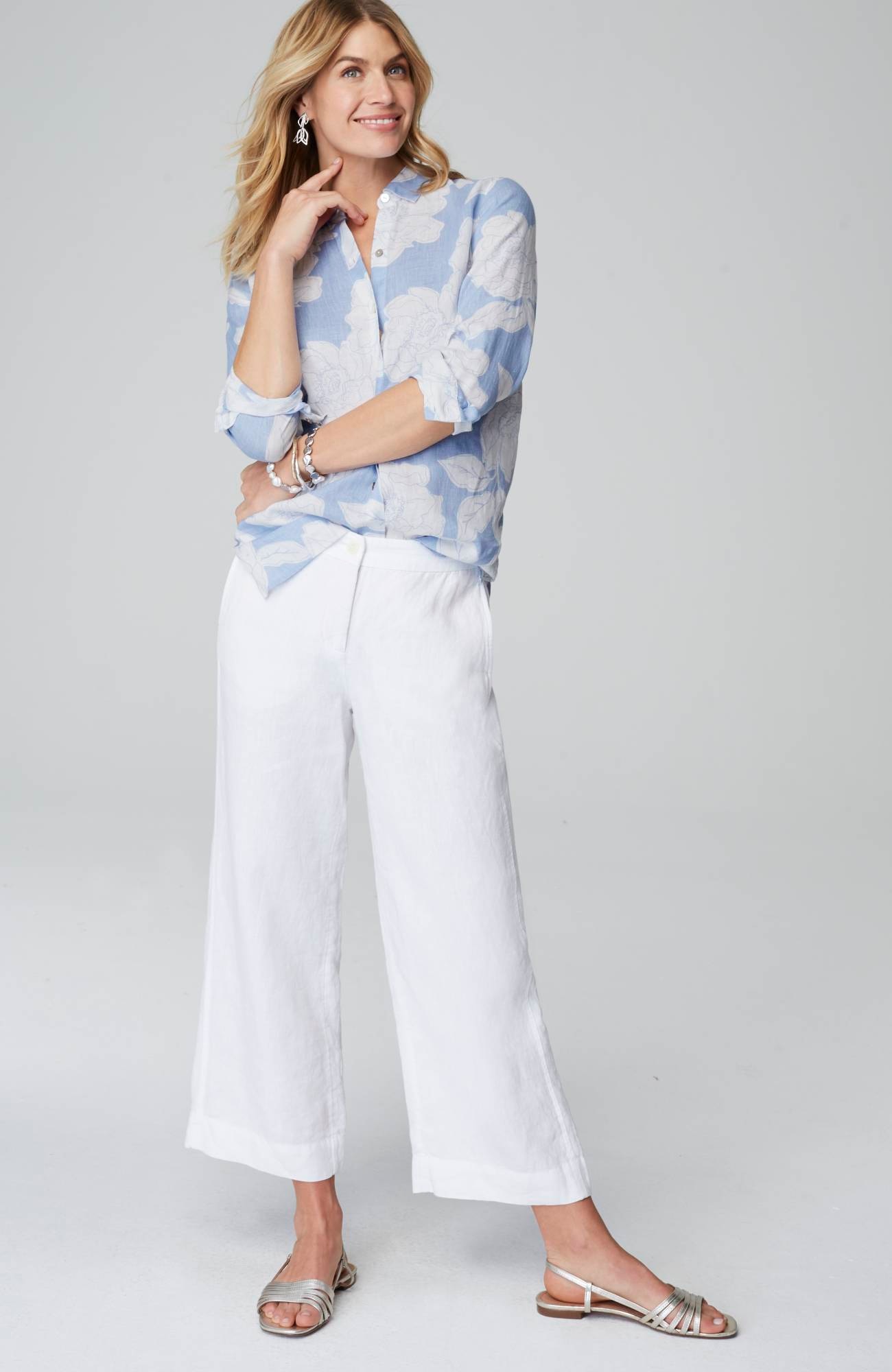 Everyday Linen Button-Front Shirt