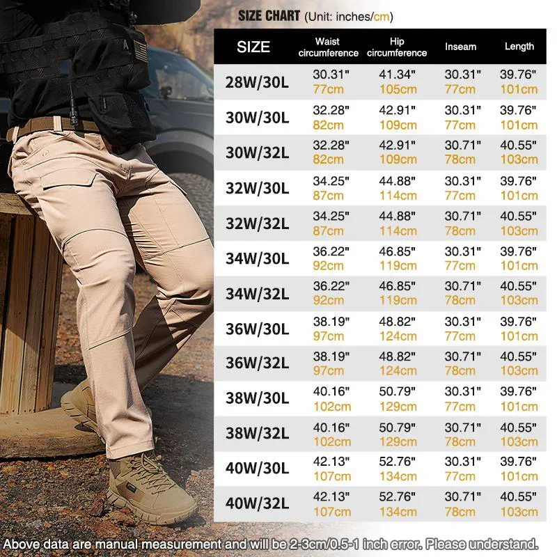 [BestDeals]  Men’s Tactica EDC Cargo Pant Waterproof Elastic Fabric Ripstop Versatile Outdoor