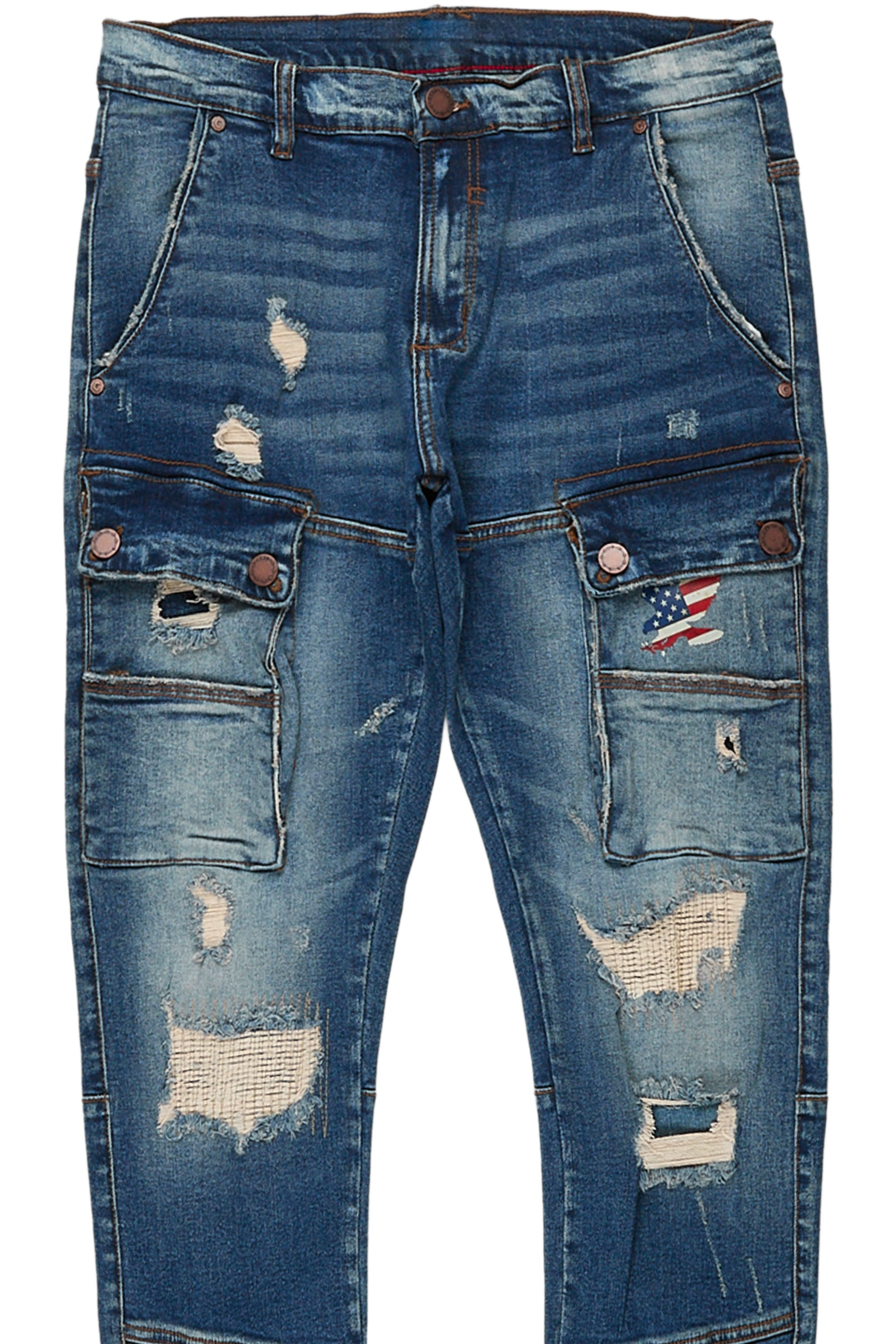 Kaipo Dark Blue Pocket Jean