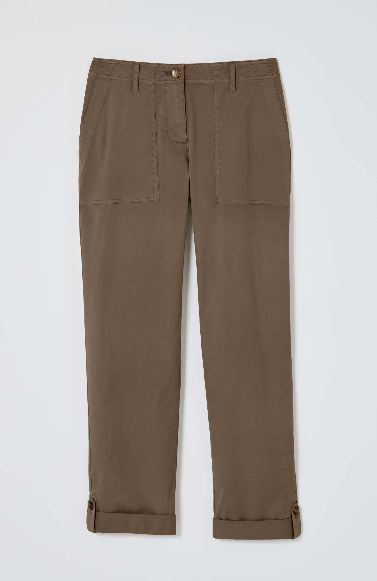Pima-Stretch Straight-Leg Chino Pants