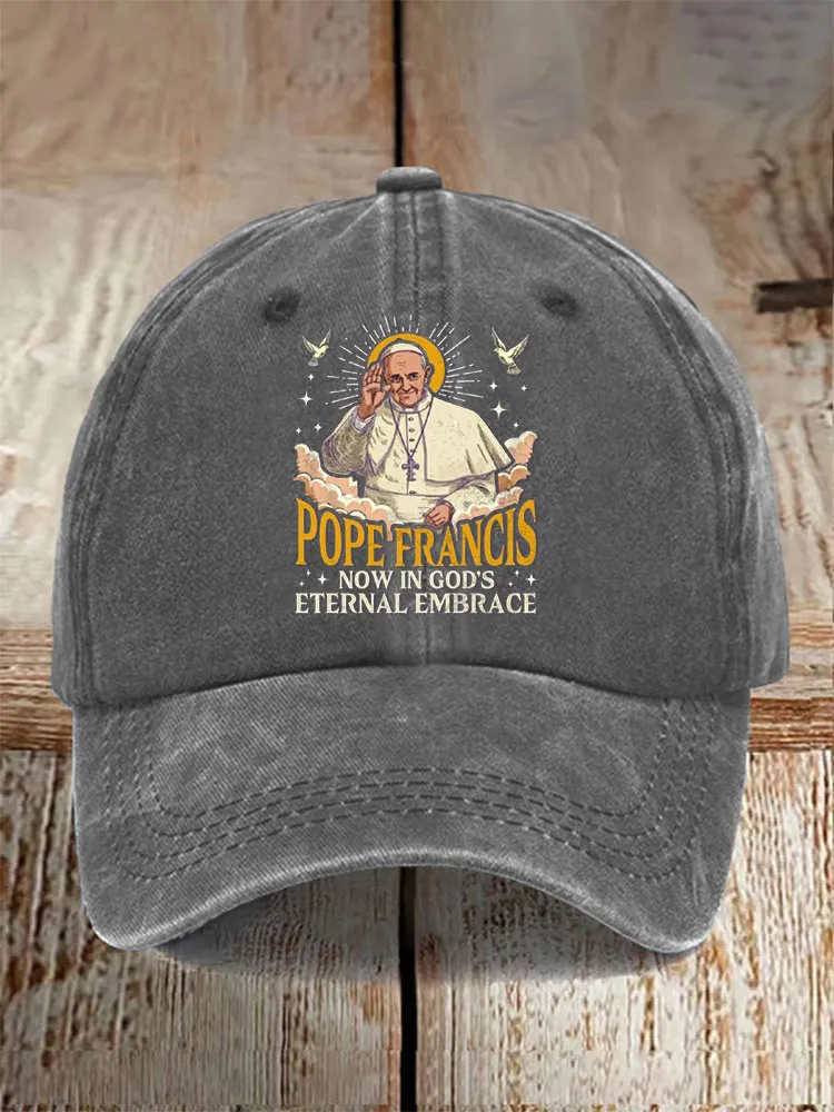 Men And Women's Now In God'S Eternal Embrace Washed Baseball Cap