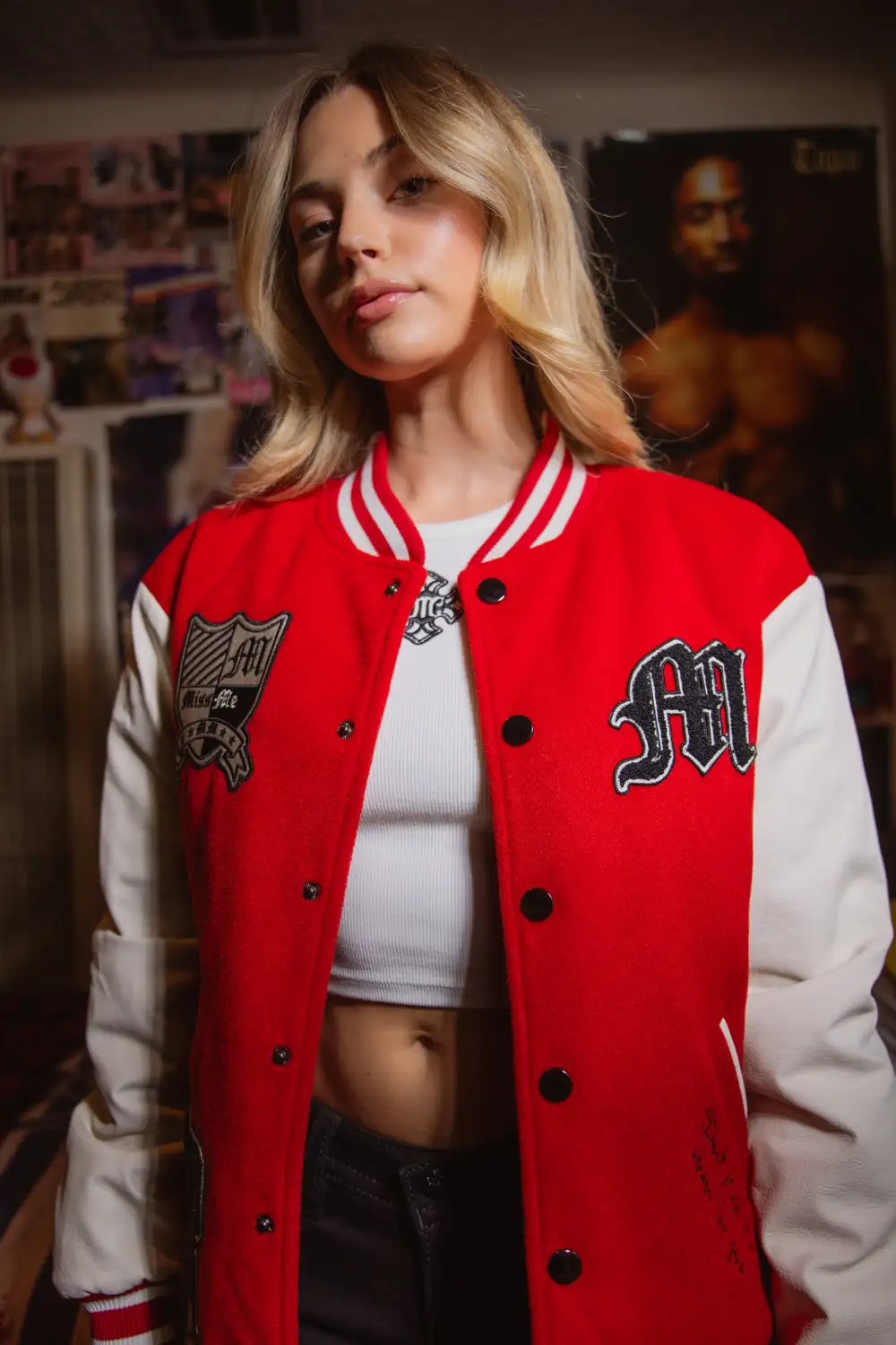 Nikkith Varsity Bomber Jacket