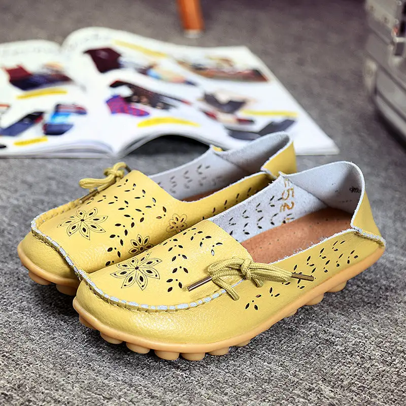 New Hollow Leather Casual Shoes