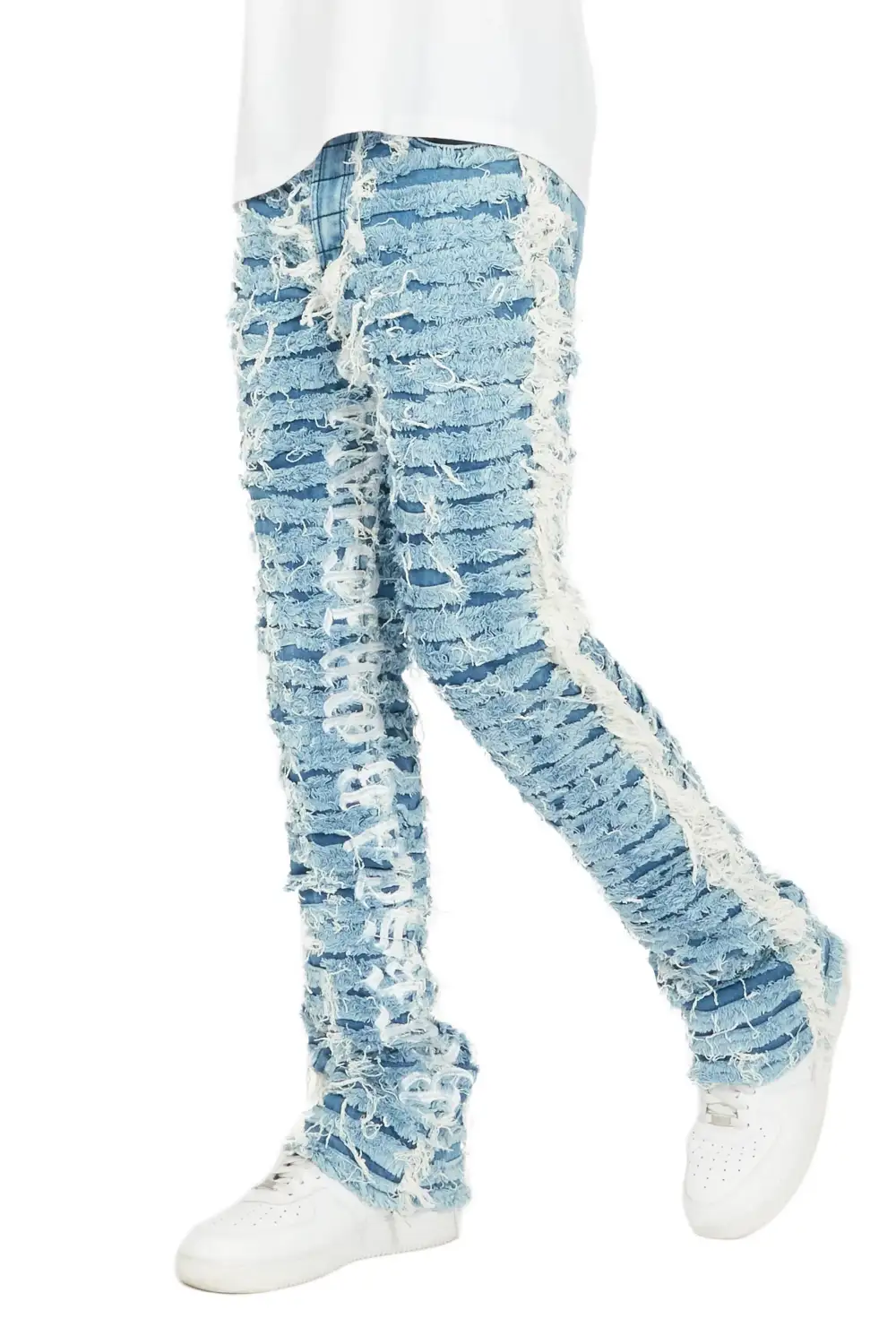 Giovanni Blue Stacked Flare Jean