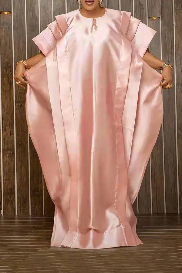  Pleated Dramatic Side Split Maxi Dress