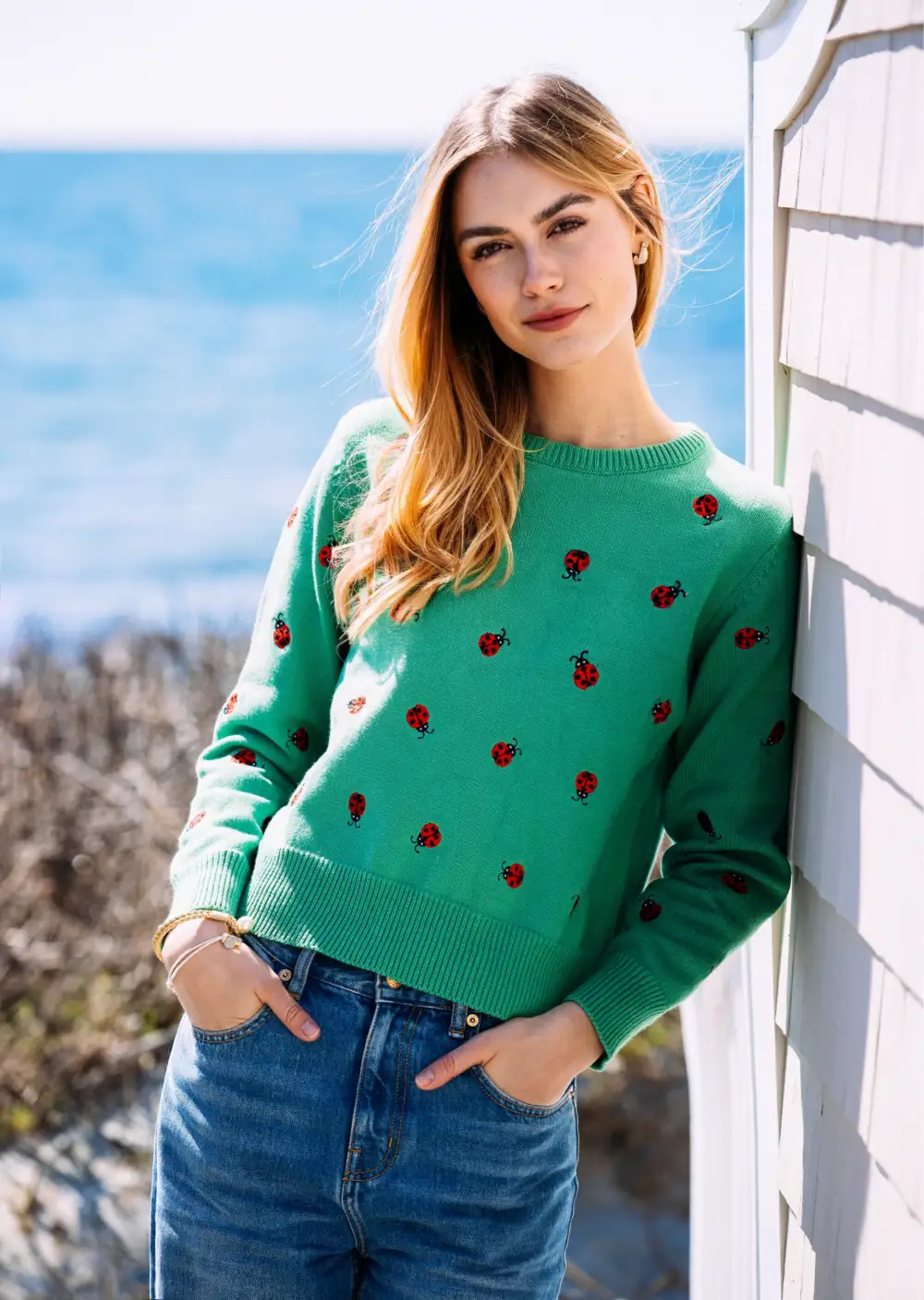 Garden Ladybug Sweater
