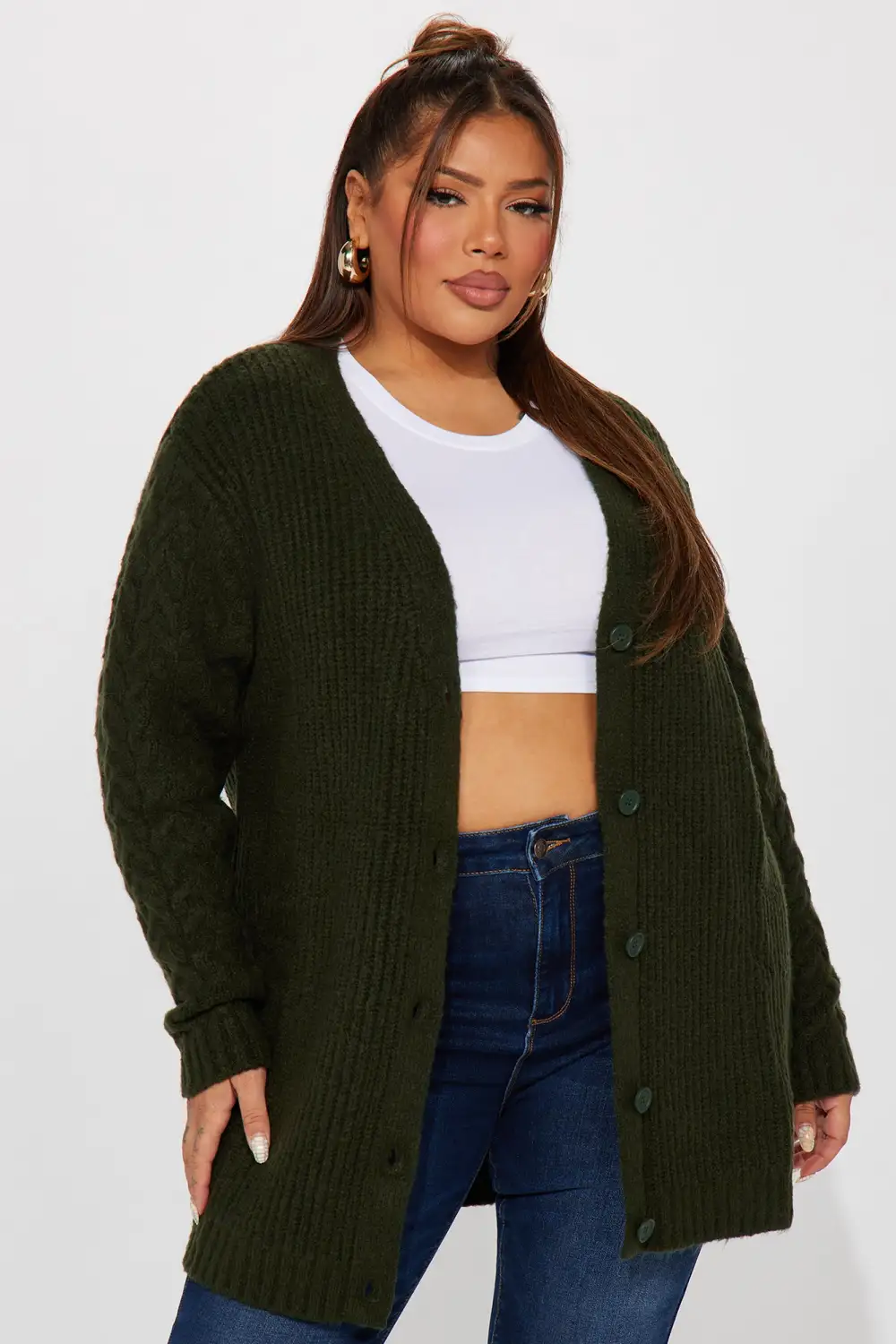 Keoni Cardigan Sweater - Hunter