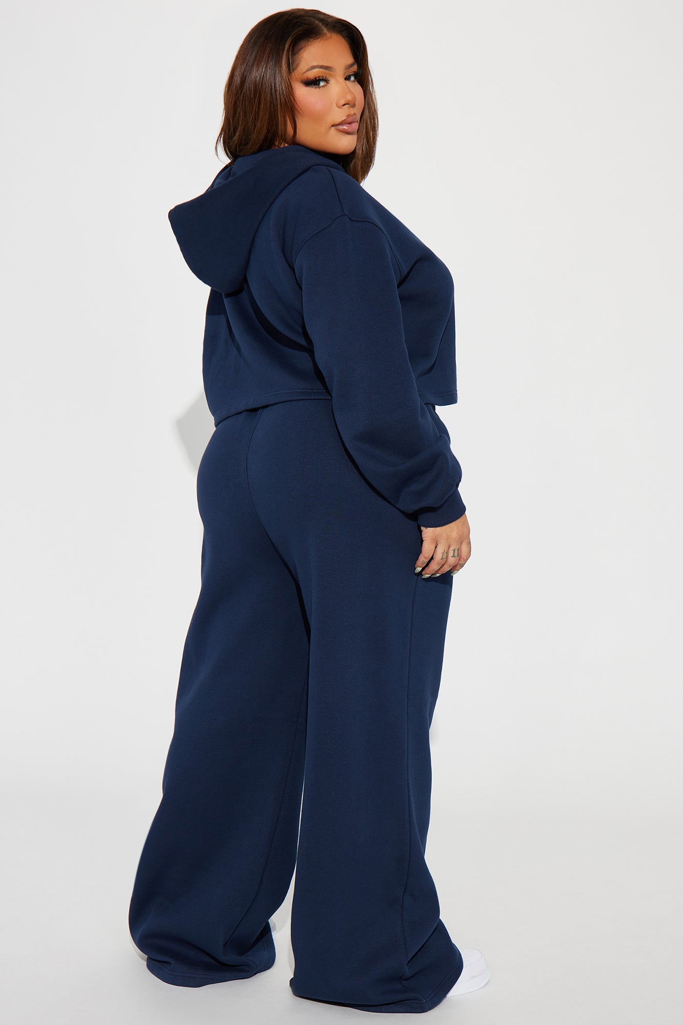 Chill Vibes Fleece Pant Set - Navy