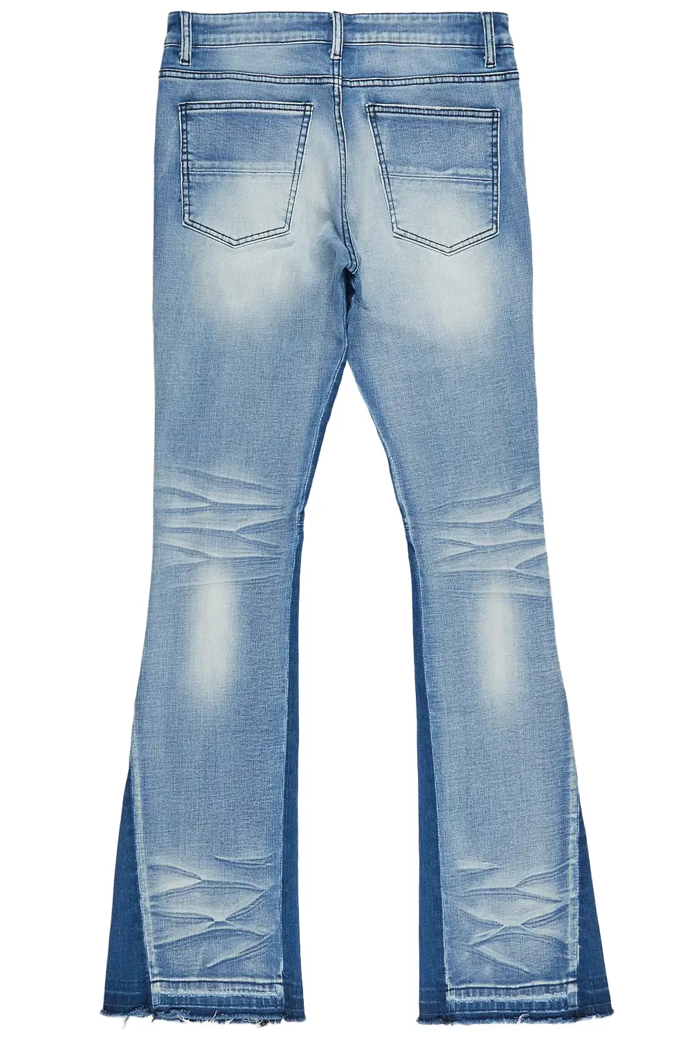 Tibbs Blue Stacked Flare Jean