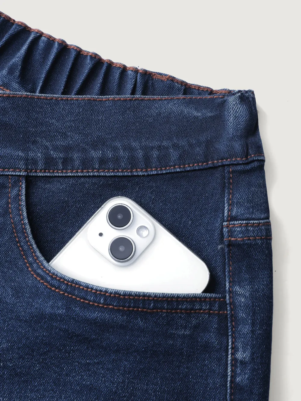 Flared Hem Easy-Fit Jeans