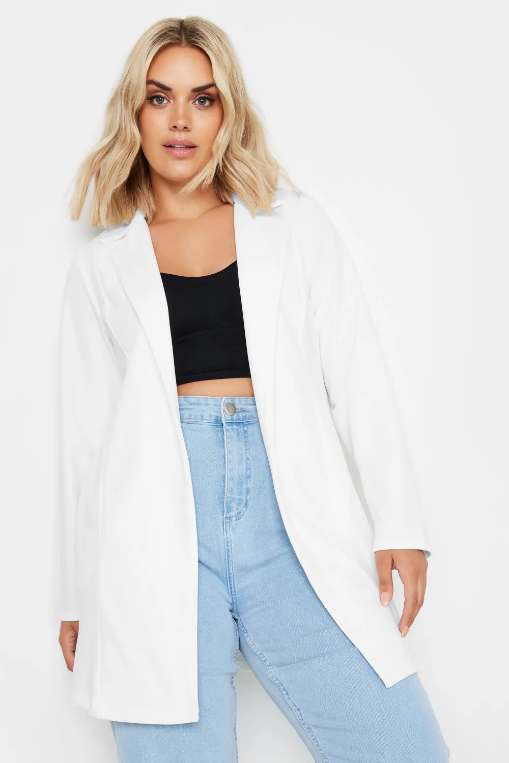 YOURS Curve Hot Pink Longline Blazer