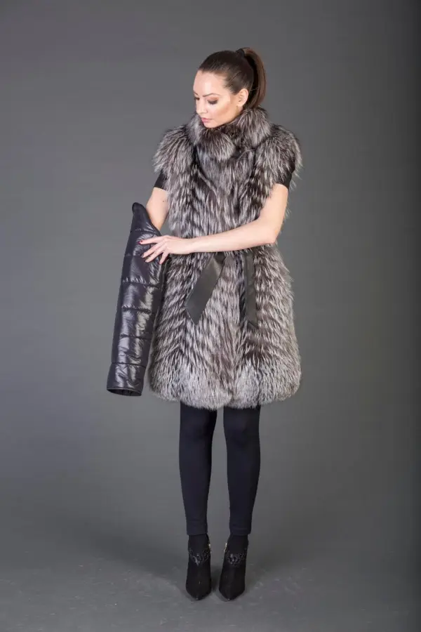 Silver Fox Fur coat