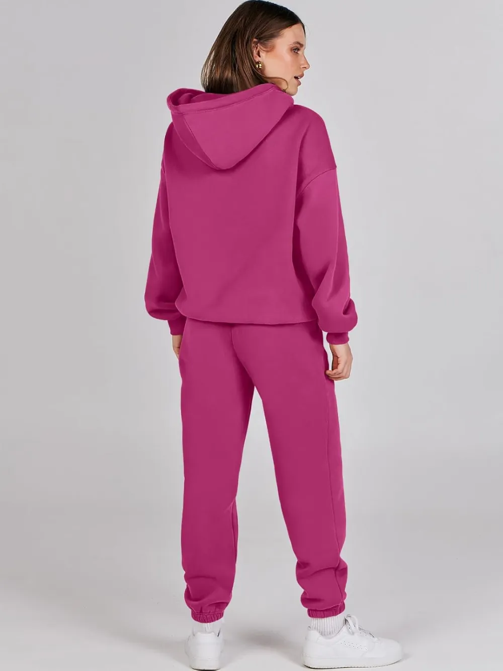 (Clearance Sale $1.99⚡) 2024 Women's Fall Oversized Casual Hoodie Two Piece Sweatshirt Jogging Pants Sweatshirt Set