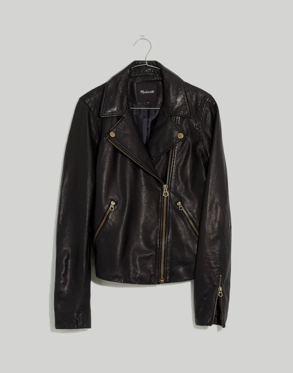 Washed Leather Motorcycle Jacket