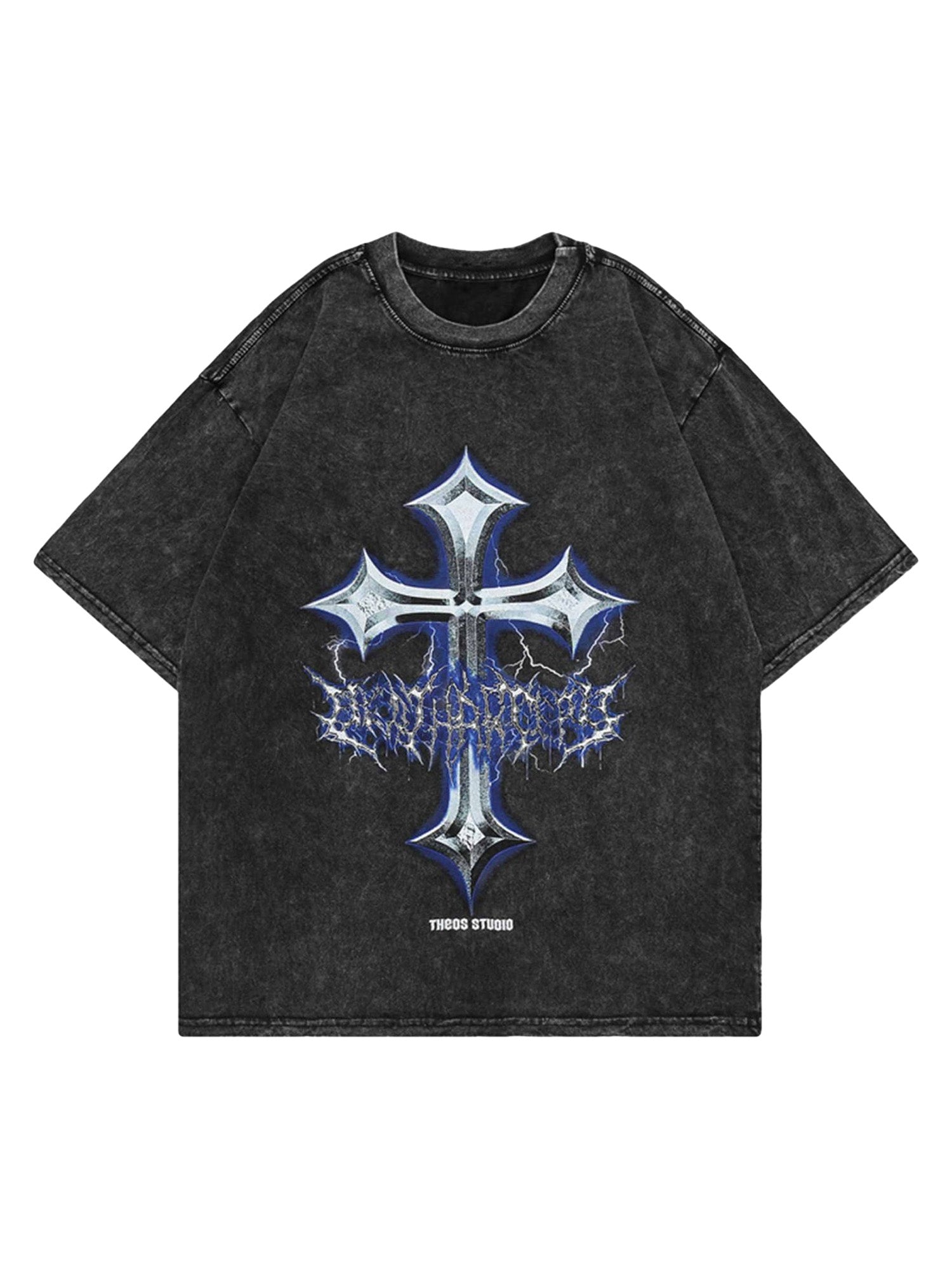 High Street Washed And Aged Loose T-Shirt