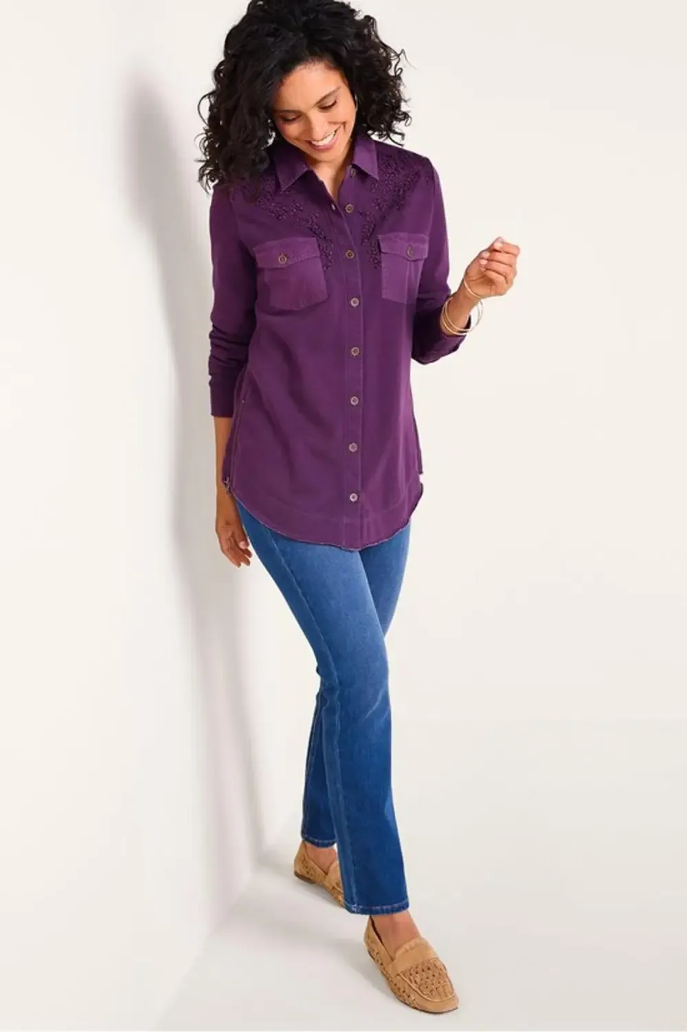 Very French Terry Long Sleeve Big Shirt