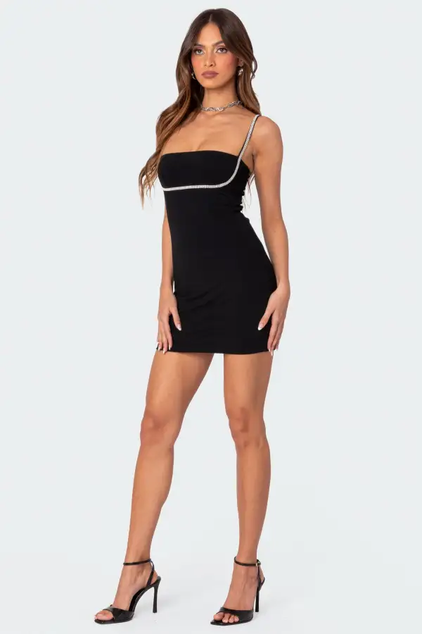 Dorothy Rhinestone Mini Dress