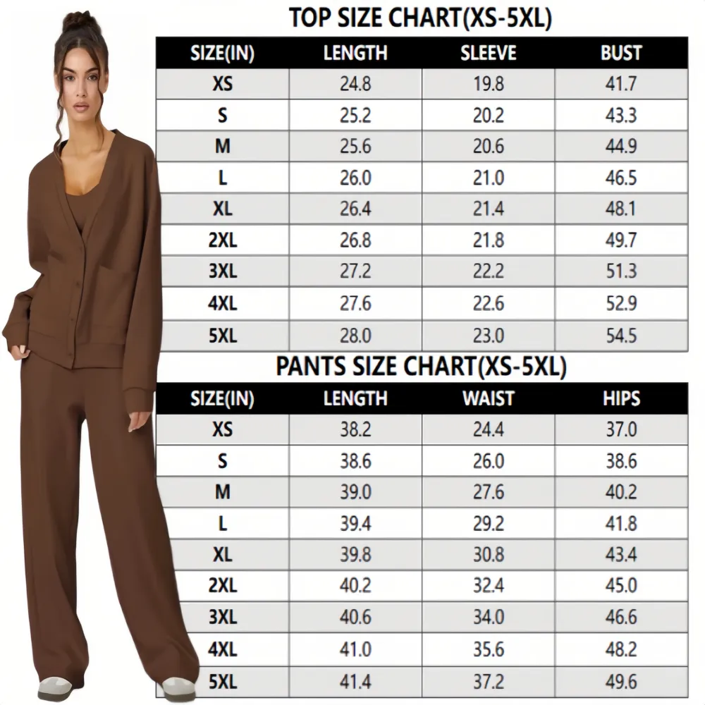 Women's Buttoned Casual Two-Piece Set