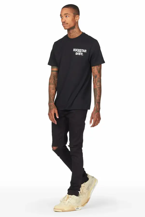 Lake Black/White T-Shirt/Slim Fit Jean Bundle