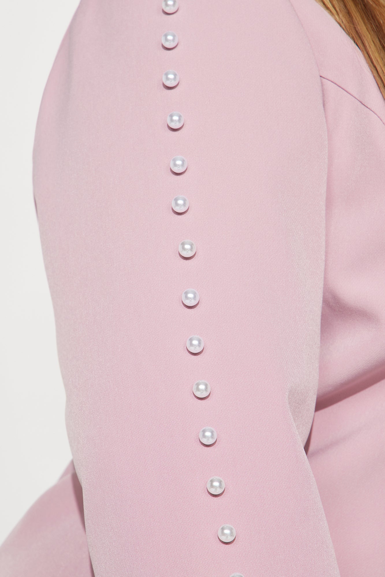 Pamela Pearl 3 Piece Blazer Pant Set - Blush