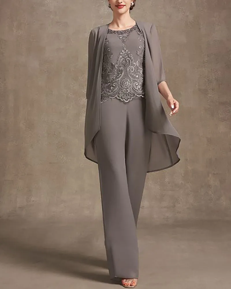 Ladies Casual Versatile Printed Elegant Suit