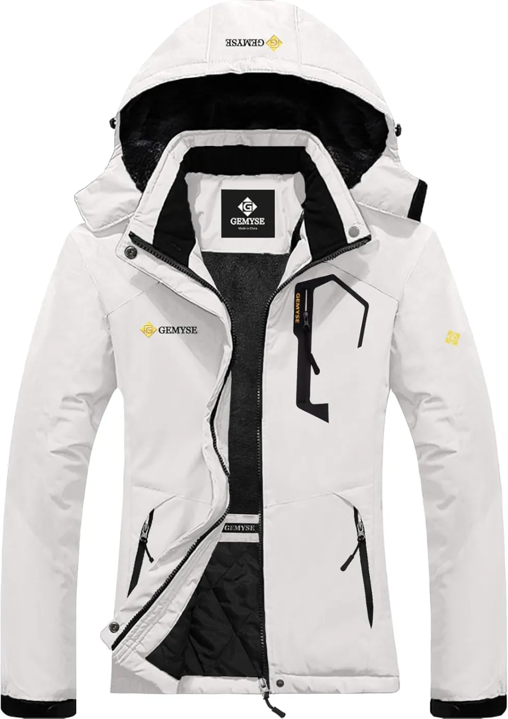 Women's Ski Snow Jacket Warm Winter Waterproof Coat Snowboard Rain Jacket Hooded Windproof Windbreaker