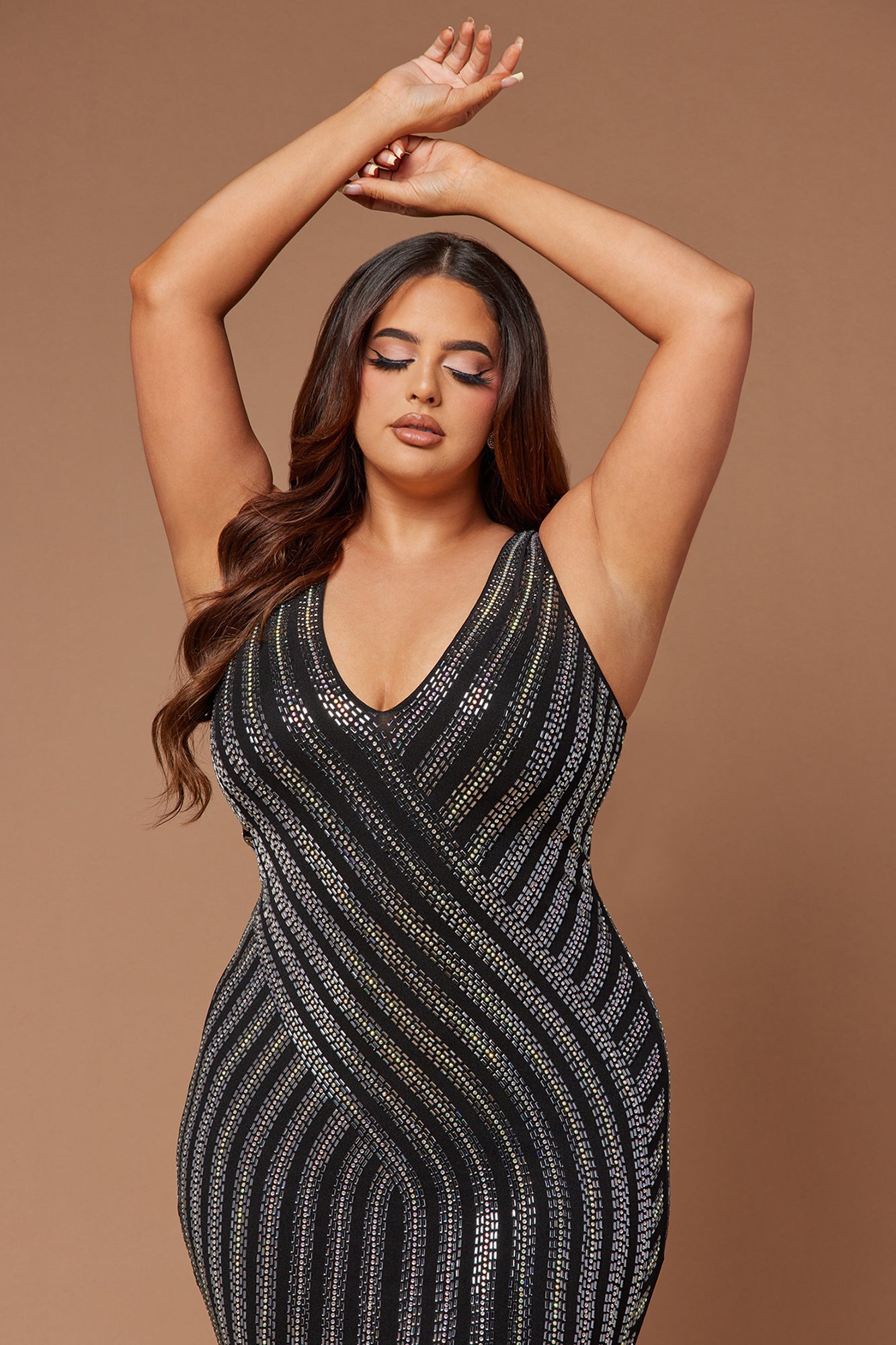 Lyric Embellished Maxi Dress - Black