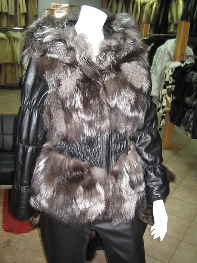 Silver Fox Fur Jacket