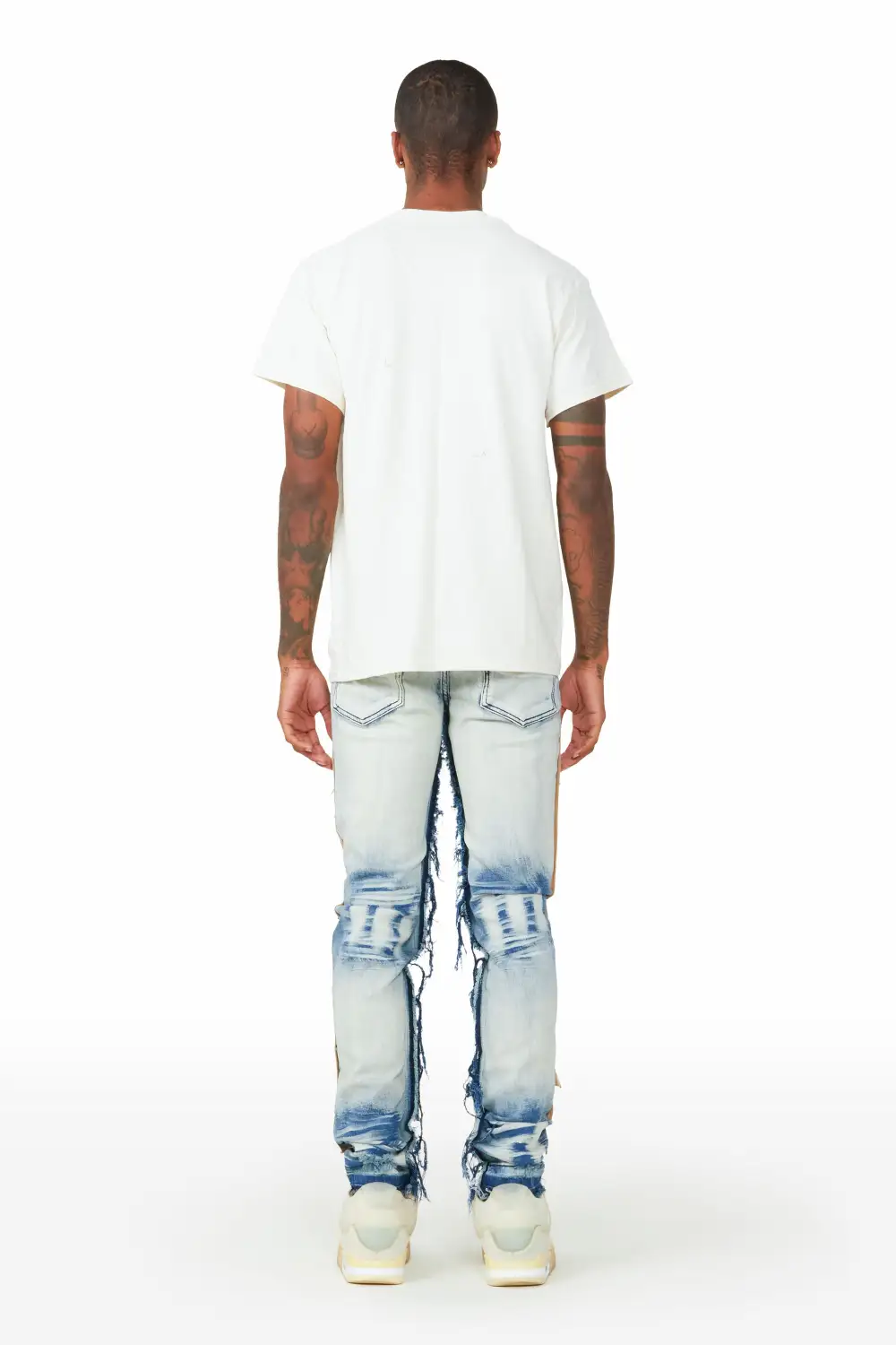 Dontae Blue Patchwork Jean