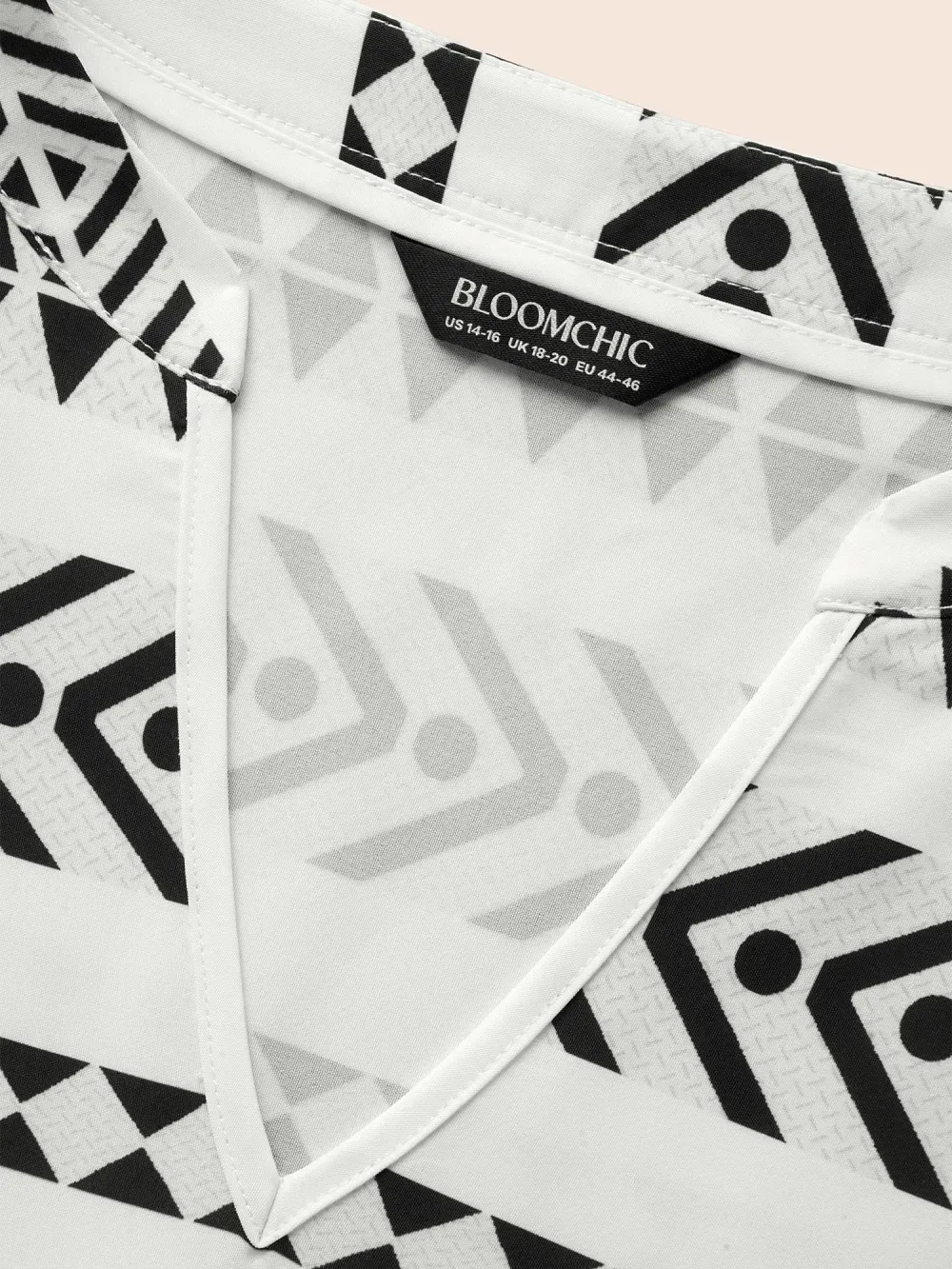 Bandana Geometric Ruffle Sleeve Babydoll Dress