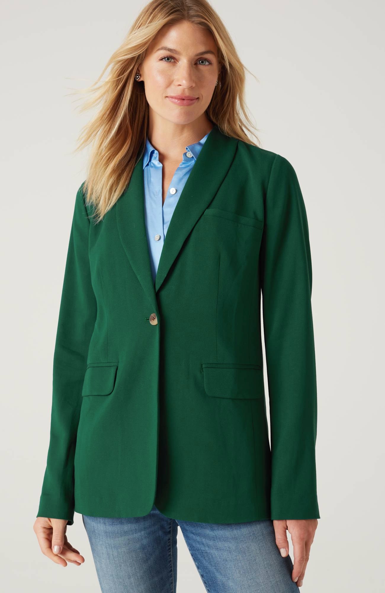 crepe blazer