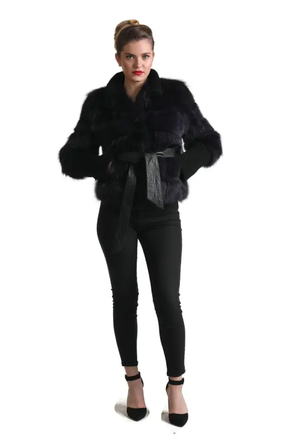 Fox fur Coat Sleeves