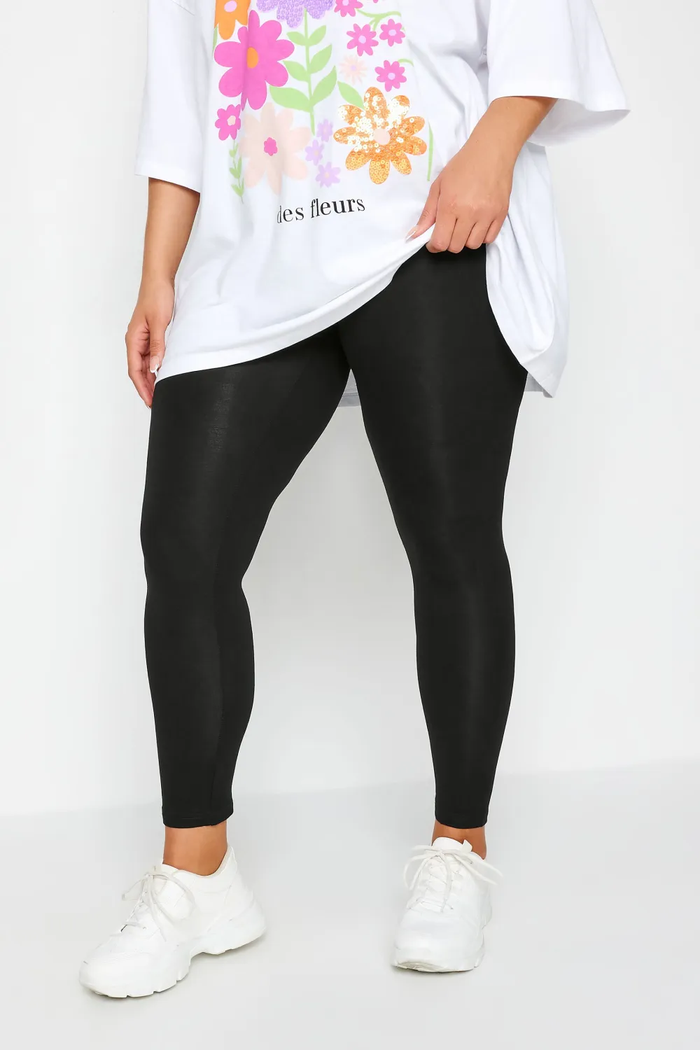YOURS Curve Navy Blue Soft Touch Stretch Leggings