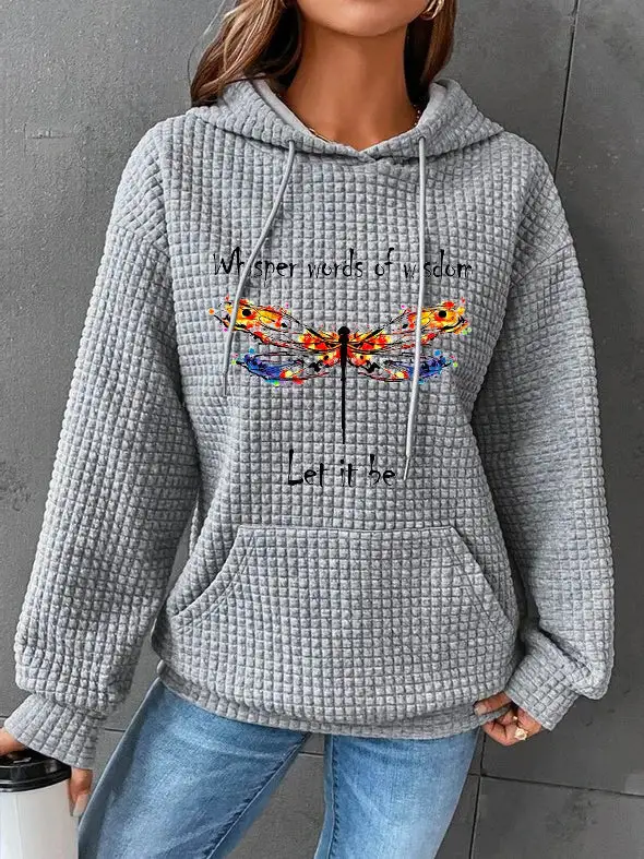 Casual  Fashion  Plain Hoodie Sweatshirt