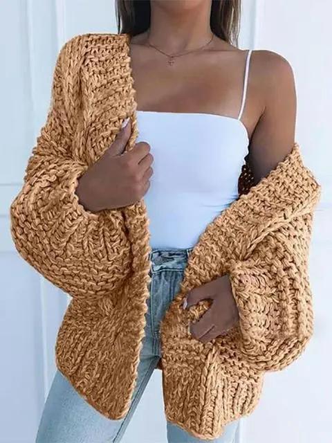 Solid Color Knitted Comfy Sweaters