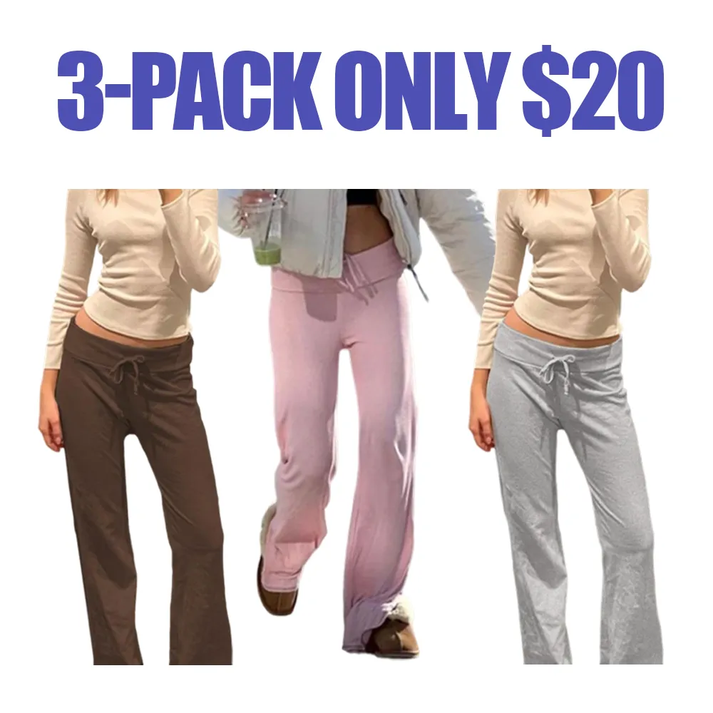 Women's Solid Adjustable Drawstring Waist Straight Leg Pants, Minimalist Flattering Pants for Women, Fashion Casual Chic Fitted Drop Waist Trousers for Daily Outdoor Casual Wear