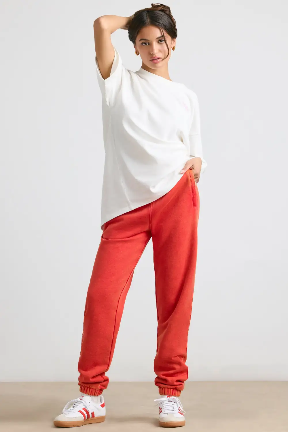 Devotion - Oversized Joggers in Red