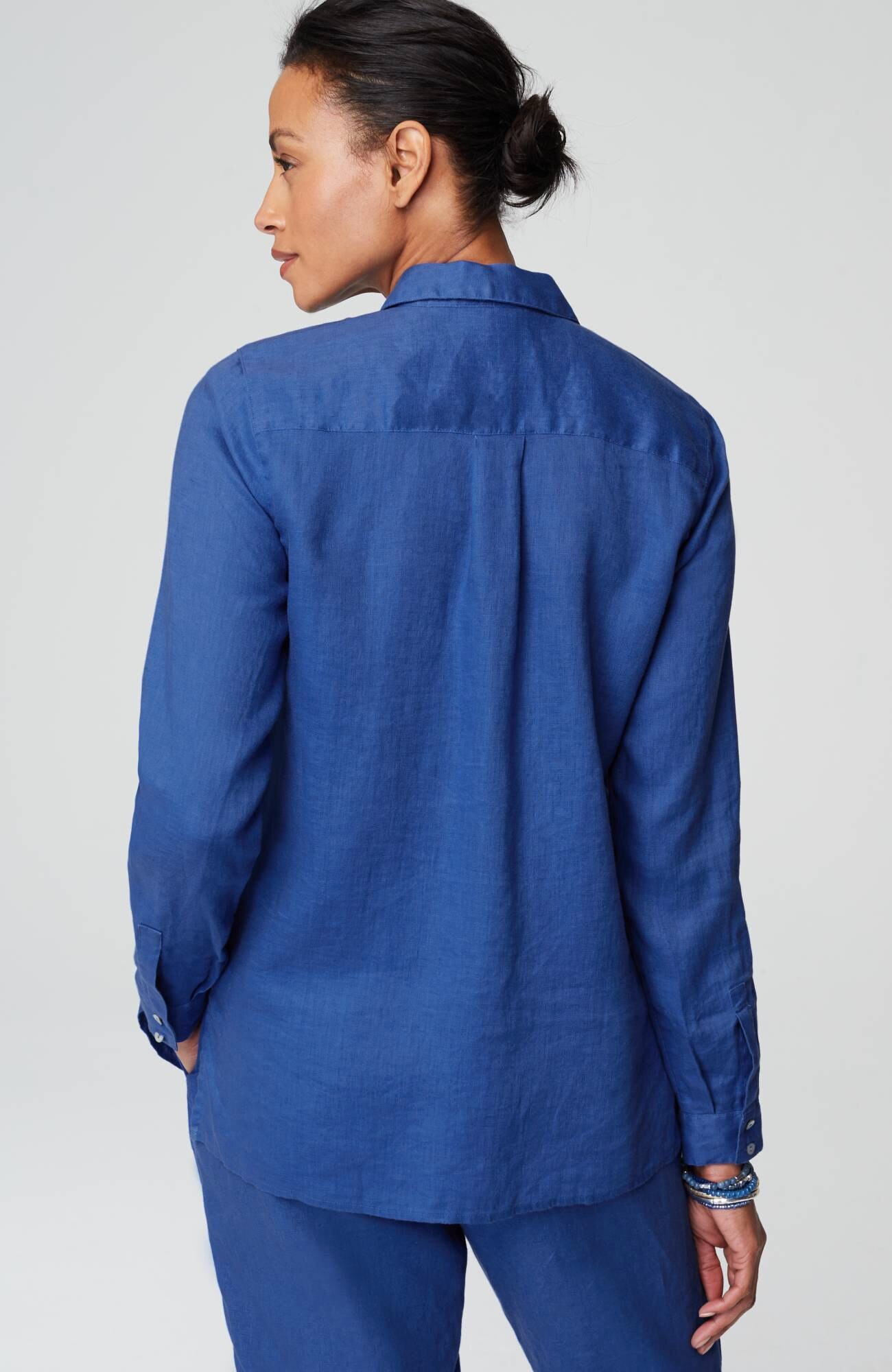 Everyday Linen Button-Front Shirt