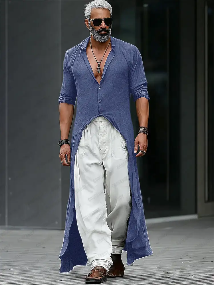 Minimalist Streetwear Fashion Longline Shirt