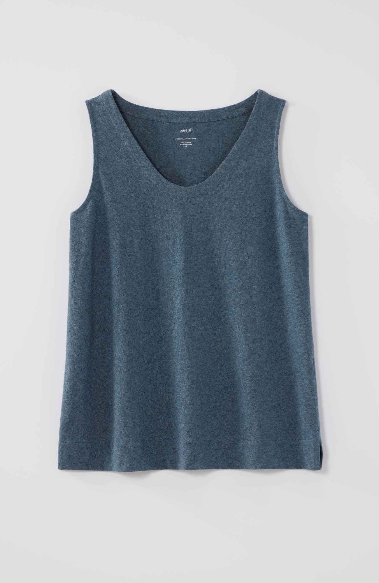 pure jill soft-v-neck layering tank