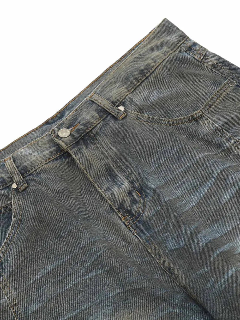 High Street Washed Distressed Jeans