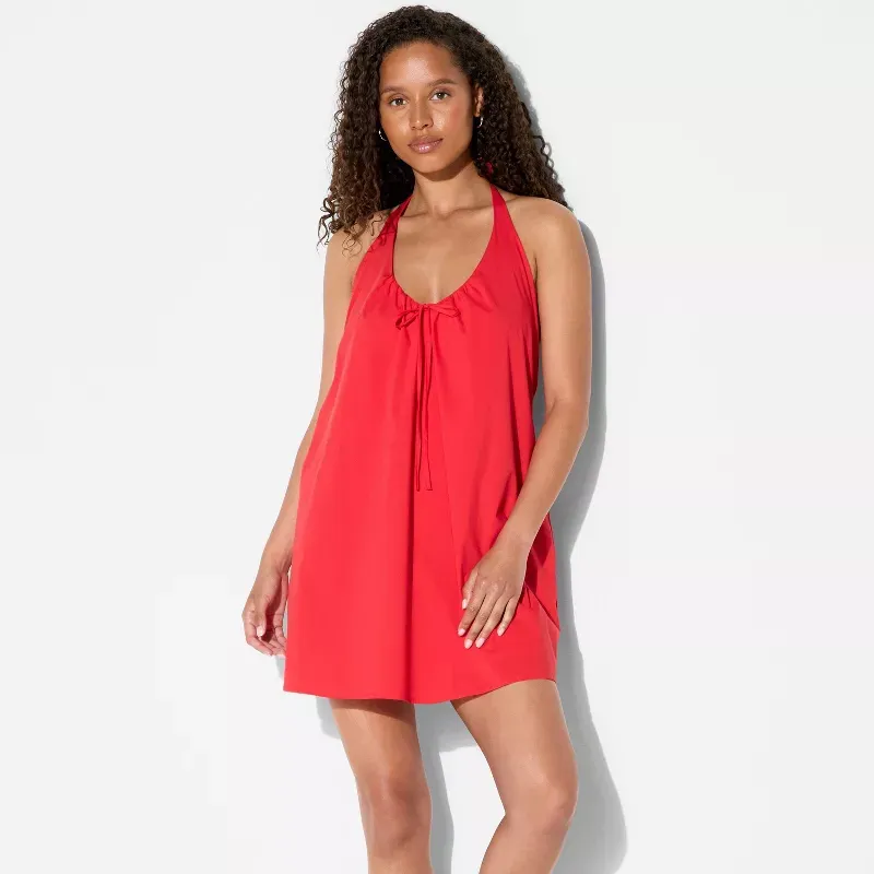 Women's Poplin Mini A-Line Dress