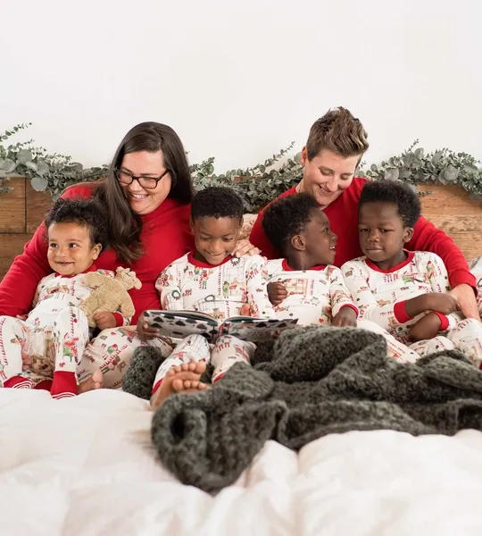 Guide My Sleigh Matching Organic Cotton Pajamas