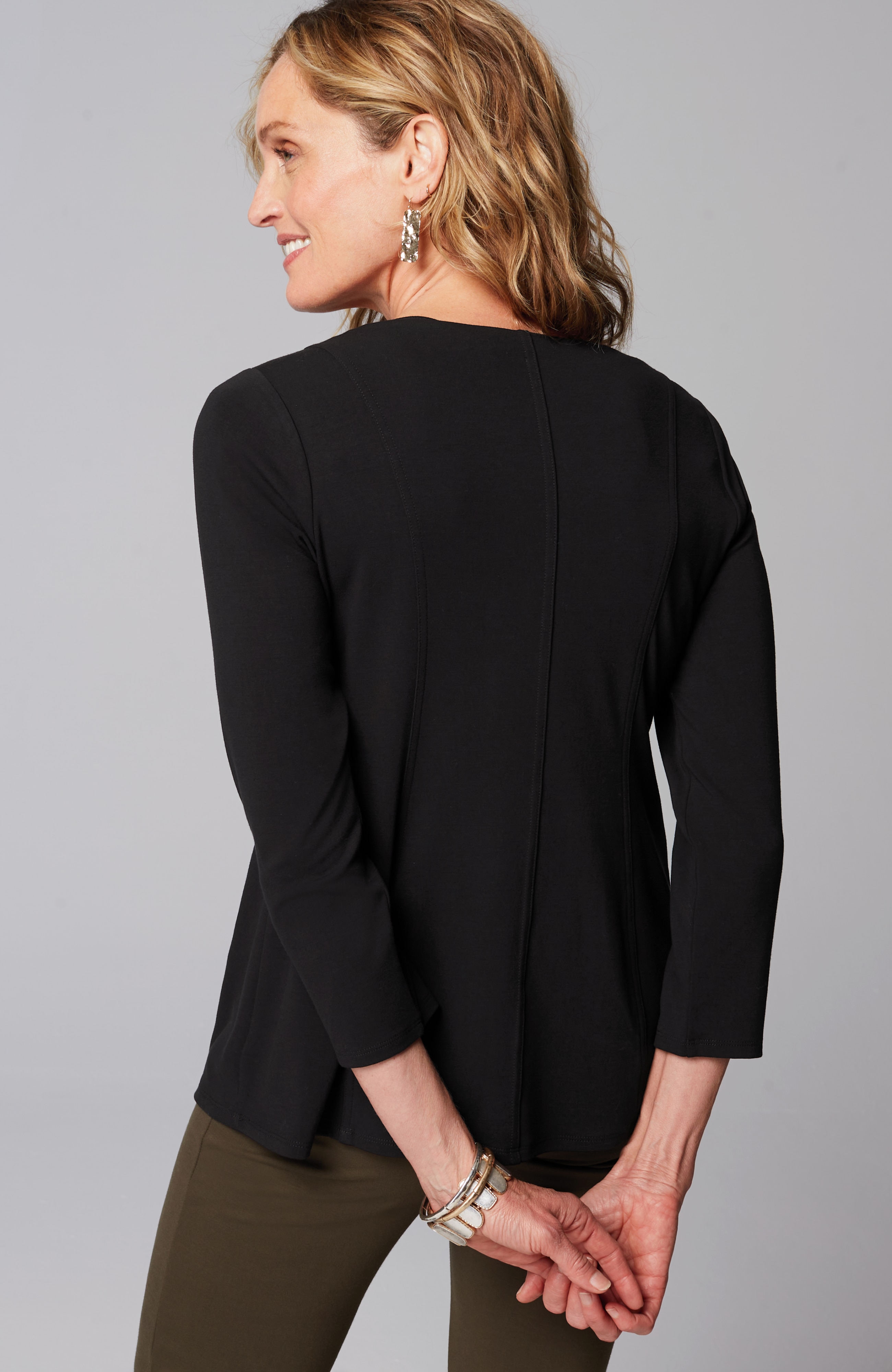 Wearever Seamed Peplum Top